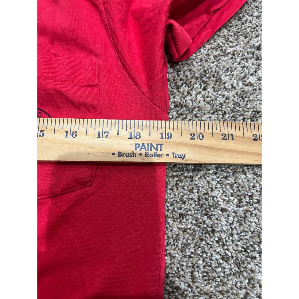 Vintage Polo Country Ralph Lauren Red Pocket T-Shirt Single Stitch Crest Logo S - Picture 7 of 10